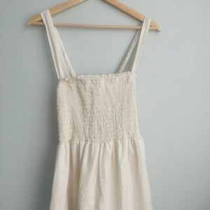 American Eagle Smocked Cross-Back Mini Dress